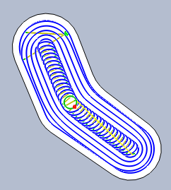 Diagramm Nut-Freiräumen aktiviert