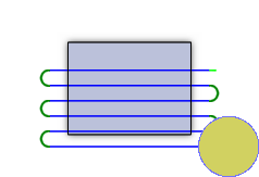 Fräsen in beide Richtungen von der anderen Seite - Diagramm