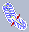 Diagramm Nut-Freiräumen - Breite