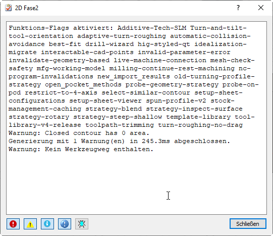 Dialogfeld Meldungsprotokoll im Browser