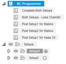 NC-Programm, Gruppenknoten