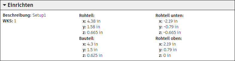 NC-Programm - Setup-Rohteil