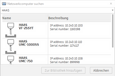 Netzwerkcomputer suchen