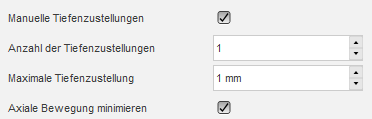 Dialogfeld 5-Achs-Wälzen, Registerkarte Durchgänge