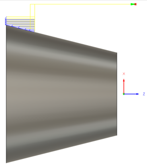 Restmaterial und Rotationsgeometrie ausblenden