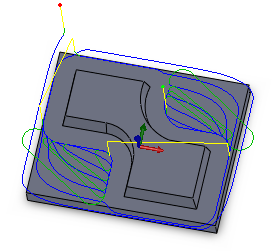 Beispiel Adaptive Clearing mit Gegenlauffräsen