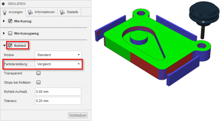 Rohteilsimulation