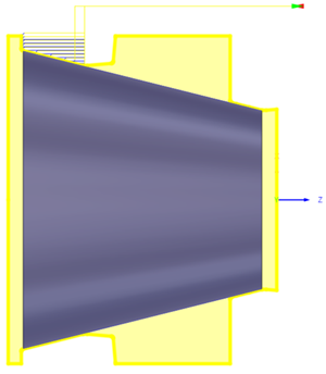 Restmaterial und Rotationsgeometrie anzeigen