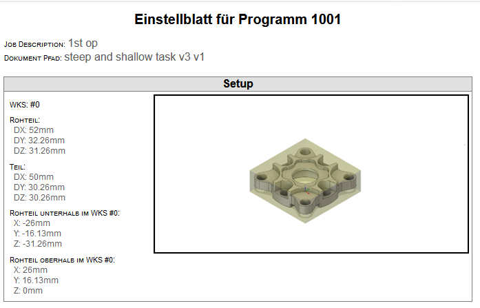 Anzeigehilfe Einstellblatt