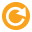 Orangefarbenes Papierkorb-Symbol