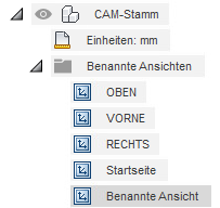 Benannte Ansichten im Browser