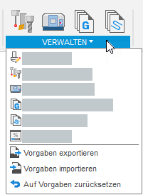 Export-Optionen