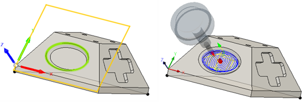 Vorher/Nachher für Adaptive Clearing