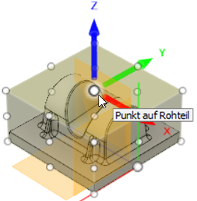 Lernprogramm 4: Setup Punkt auf Rohteil