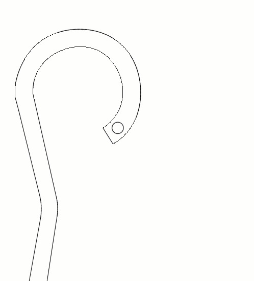 Beispiel für Min./max. Bemaßung der Kurve