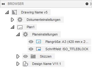 Browser - Planeinstellungen