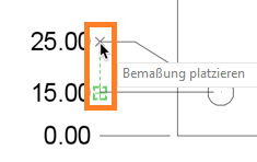 Beispiel Koordinatenbemaßung ausrichten