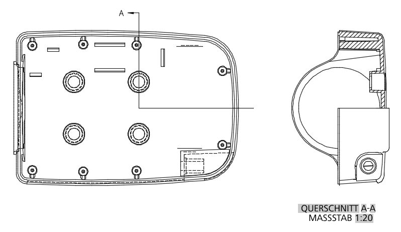 Beispiel Halbschnittansicht