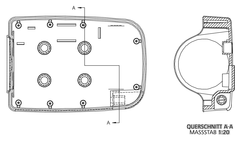 Beispiel Versetzte Schnittansicht