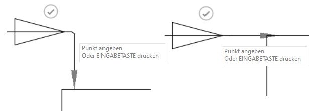 Beispiel für Verjüngung und Steigung