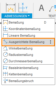 Ausgerichtete Bemaßung