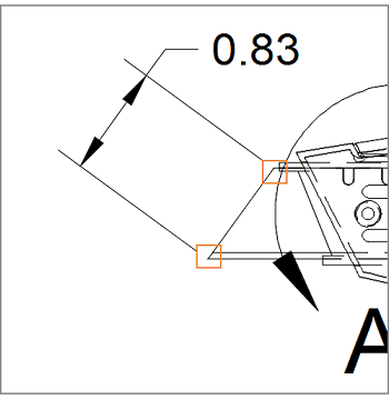 Ausgerichtete Bemaßung
