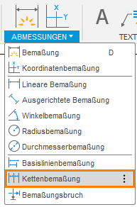Kettenbemaßung
