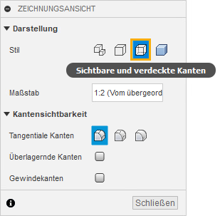Verdeckte Linien anzeigen