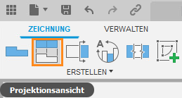 Projektionsansicht