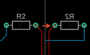 Spiegeln einer Leiterplatte - Ergebnis