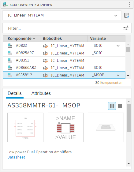 Dialogfeld Bibliotheksmanager