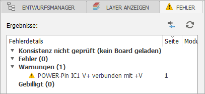 Dialogfeld ERC-Fehler