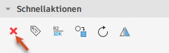 Schnellaktion Löschen