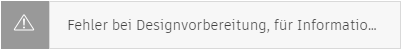 Schaltfläche Fehler beim Design-Export