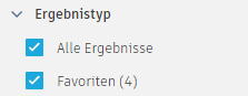 Favoritenfilter