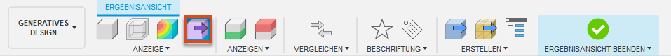 Konstruktionsvorschau in der Multifunktionsleiste