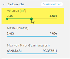 Festlegen der Masse auf 3.000