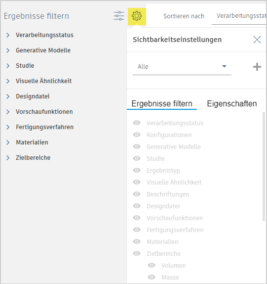 Ergebnisfilter
