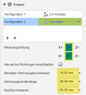 3-Achsen-Fräsen