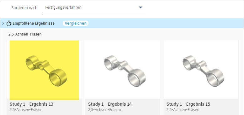 Ergebnis - Auswahl