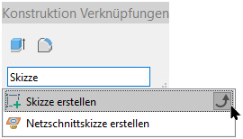 Tastaturkurzbefehle für Konstruktion
