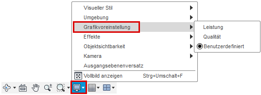 Grafikvoreinstellungen
