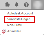 Benutzeroberfläche-Voreinstellungen