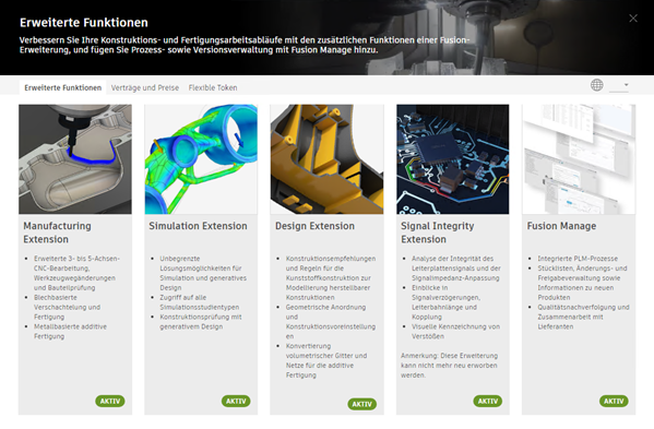 Bildschirm Einkaufsmanager