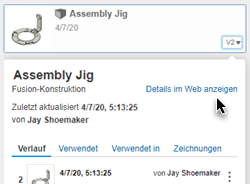 Öffnen Fusion-Web-Client