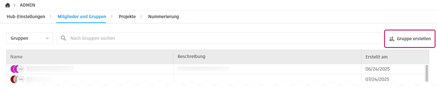 Gruppe erstellen