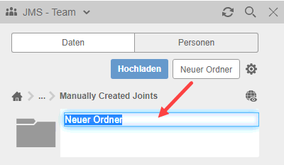 Einen Ordner erstellen