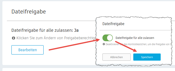 Dateifreigabe