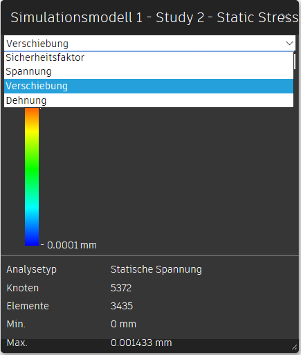 Simulationsergebnisse im Viewer filtern