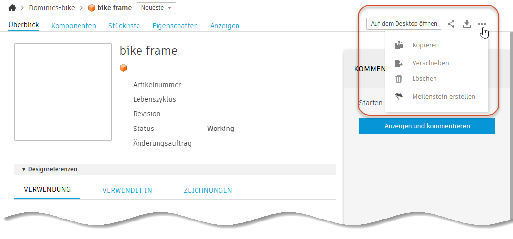 Version erstellen